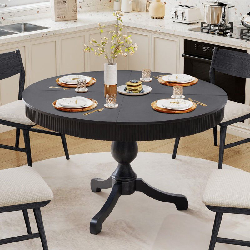 47.24" Dining Table, Black
