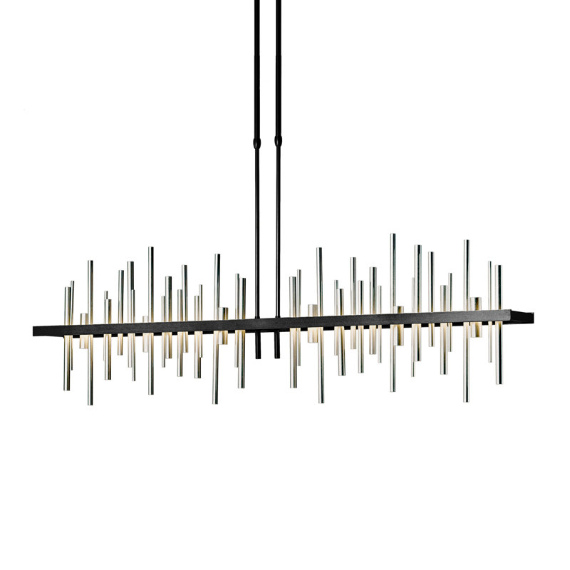 Cityscape 1 - Light Kitchen Island Linear LED Pendant, Soft Gold, Soft Gold