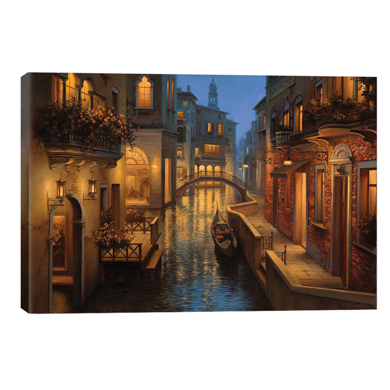 Golden Moment by Evgeny Lushpin - Wrapped Canvas Painting, 66.04 cm H x 45.72 cm W x 1.91 cm D