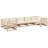  Garden Sofa Set Natural Wood Solid Pine Wood Large Modular-1660804434