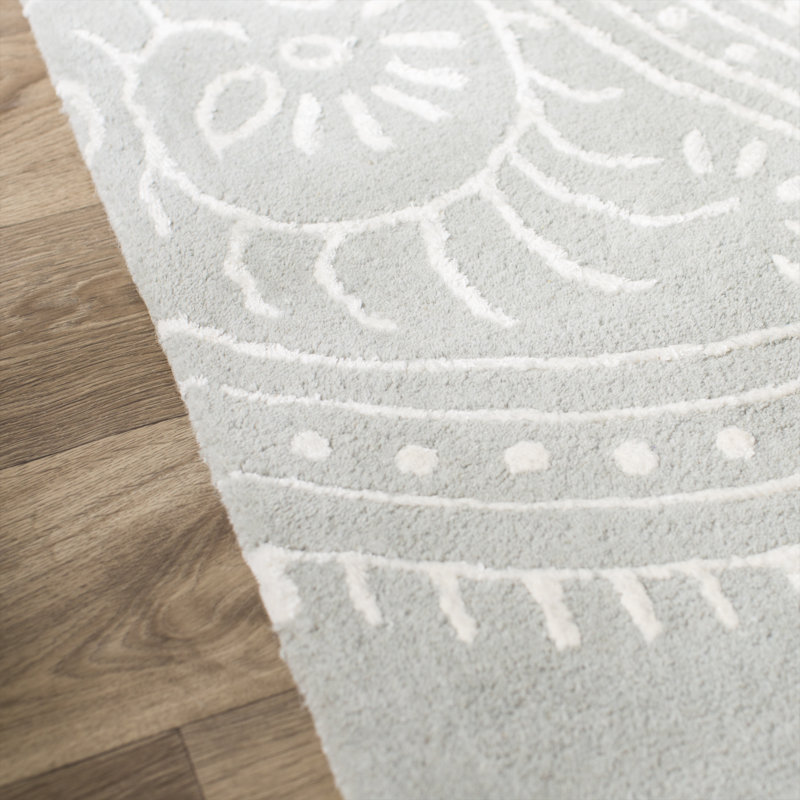 Tapis en laine touffeté à la main Bella, Rectangle 2 pi 6 po x 4 pi