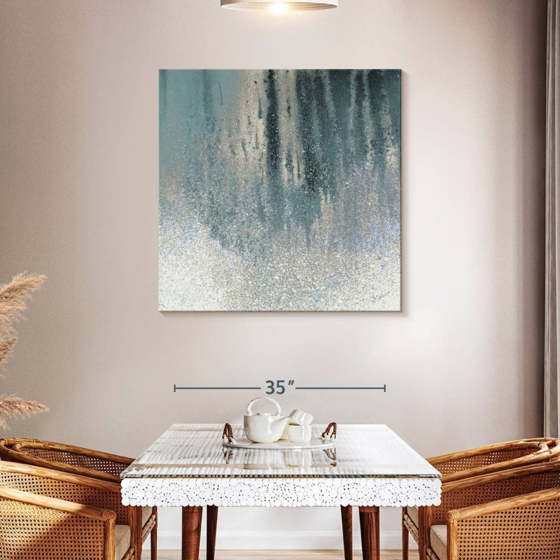 Avery Teal Summer Woods II, 39" H x 39" W