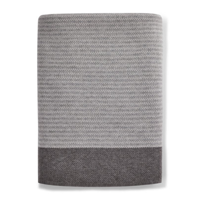 Sunbrella® Signature Indoor Outdoor Throw - Terrace Edge Fog