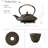 Koi cast iron teapot set