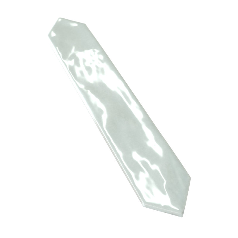 Festa 1.7 in. x 9.6 in. Polished Ceramic Tile, Pistachio Green