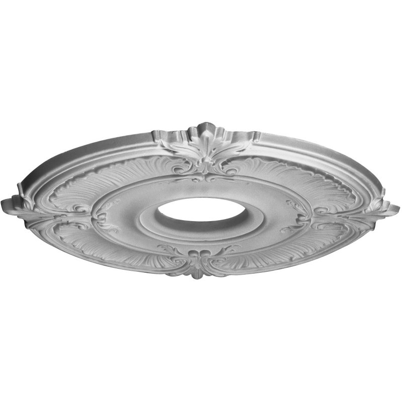 Médaillon de plafond H 18 po x l 18 po x P 0,625 po Attica, Blanc apprêté
