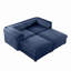Élégant canapé 2 places en chenille avec siège de rangement repose-pieds, dossier cylindrique et accoudoirs, causeuse moderne en tissu avec espace de rangement caché