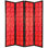 Feng 68" W x 72" H 4- Panel Solid Wood Folding Room Divider