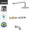 Robinet de baignoire et de douche avec valve brute-65005643