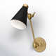 Reece Single Light Steel Dimmable Swing Arm Sconce