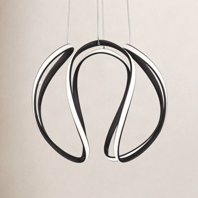 Single - Light Dimmable LED Geometric Chandelier