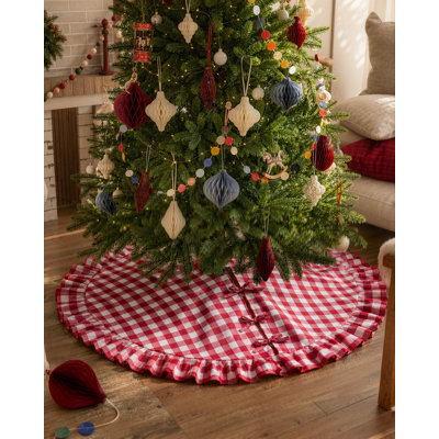 Jupe d'arbre de Noël ronde 48 po Lahome