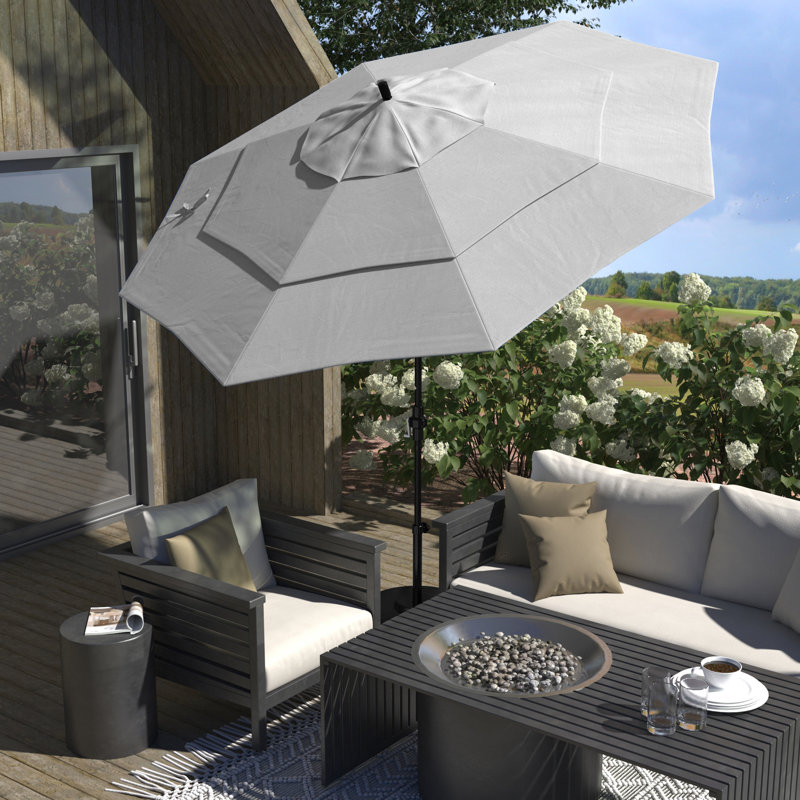Parasol de marché 132 po Sunbrella, Toile Sunbrella® naturel