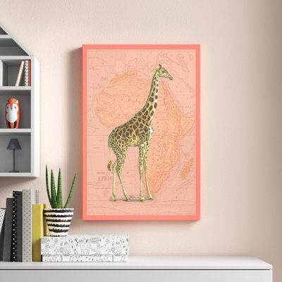 African Animals On Coral I by Studio W - Painting on Canvas
