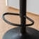 Zager Swivel Adjustable Height Bar Stool Leather Barstools Upholstered Counter Stools Round Base