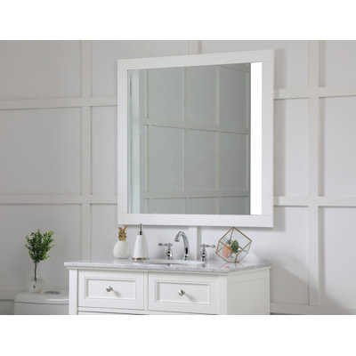 Metcalfe Solid And Engineered Wood Flat Wall Mirror