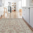 Cream/Warm Vanilla Beige/Sage Gray/Rust Red/Faded Brick