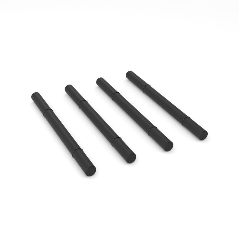 2 Bottle Wall Mounted Wine Bottle Rack, Matte Black