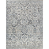 Hand Knotted Wool Oriental Area Rug in Gray/Tan/Taupe