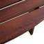 Table de pique-nique 6 places - 3 bancs intégrés, trou pour parasol, bords lisses, résistant aux intempéries, pour jardin, bancs ronds 6 places, imperméable, marron