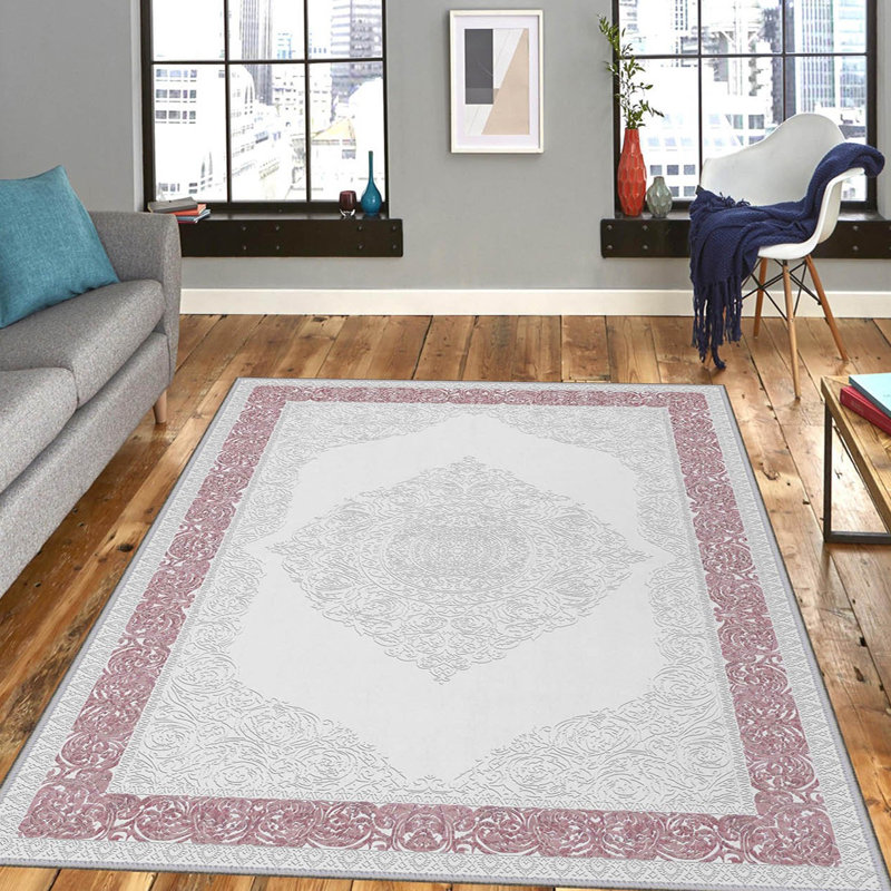Elegant Hall Carpet, 31.5 x 78.7 inches | 100% Polyester, 0.4 inch Pile Height | Antibacterial, Non-Slip PVC Felt Dot Underside | Machine Washable, Durable Woven Design | Perfect for Entryways & Living Spaces