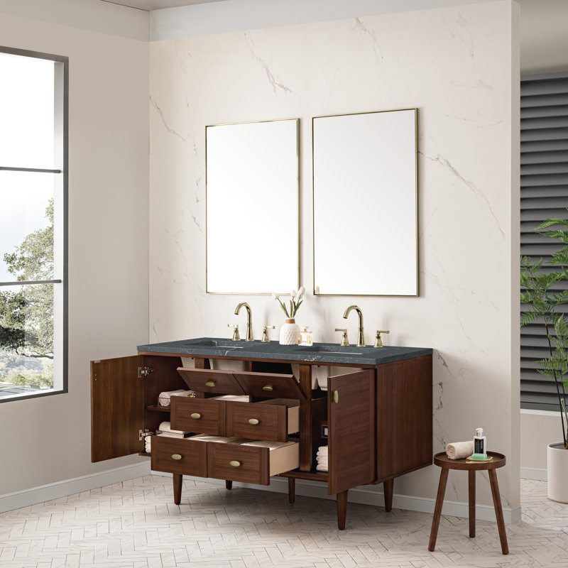 Amberly 60'' W Double Vanity, Parisien Bleu