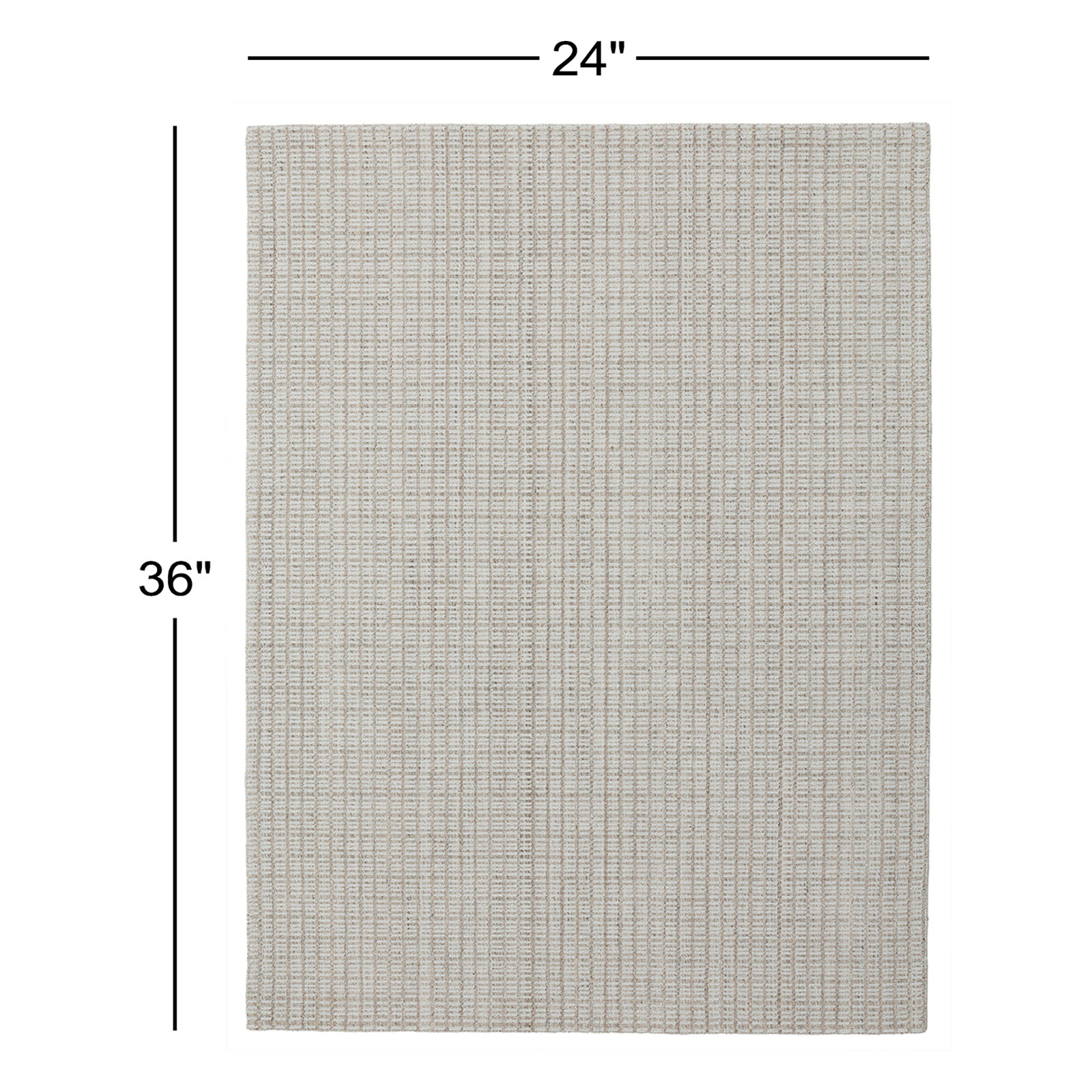 Kalise Hand-Tufted Wool Geometric Area Rug, Rectangle 2' x 3', Beige
