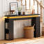 Console 47,2 po avec lumières DEL, table d'entrée étroite avec plateau flottant