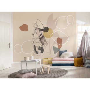 Disney Minnie Soft Shapes Unpasted Wall Mural On Non-Woven 350 Cm X 280 Cm