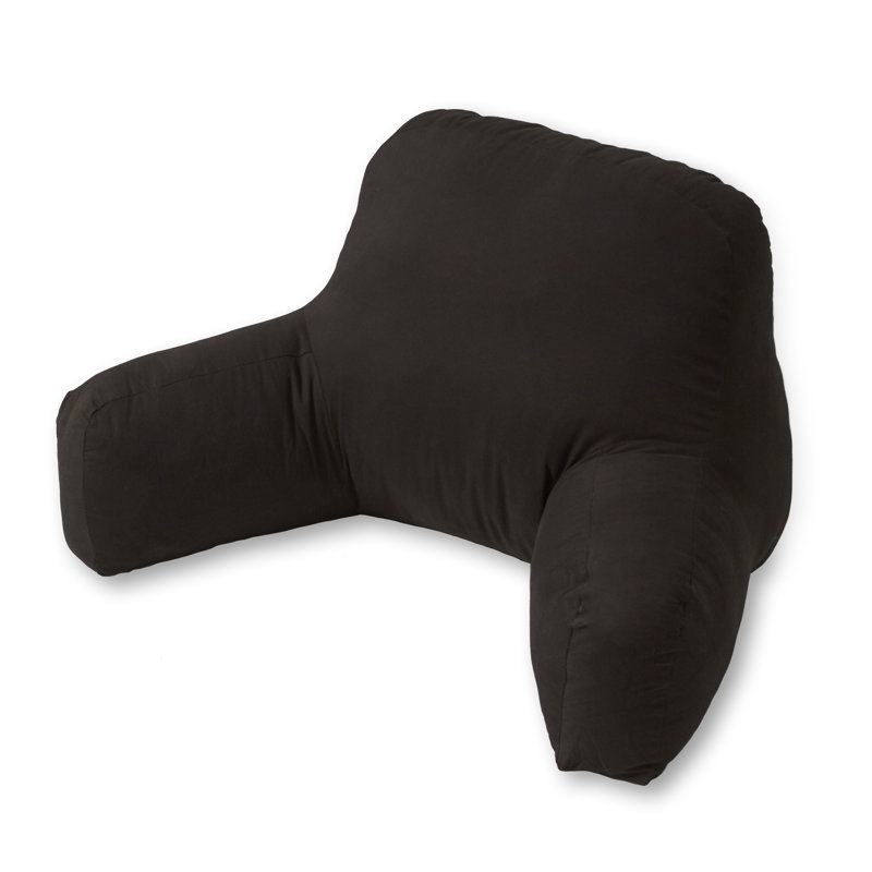 Hyatt Cotton Bedrest Pillow, Black