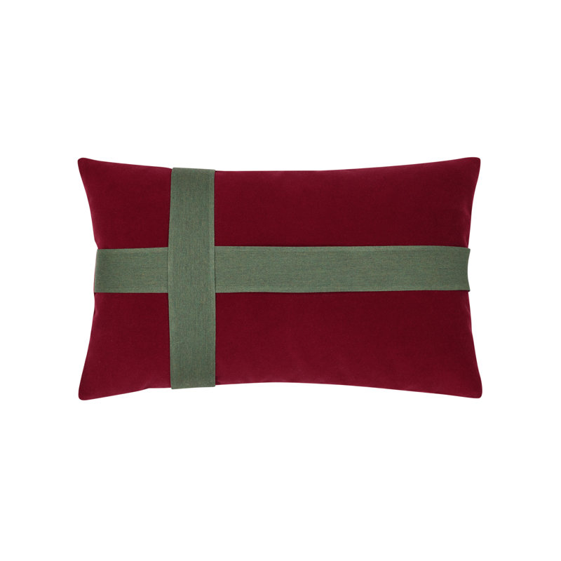 Giving Burgundy Rectangular Pillow Cover & Insert
