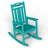 Outdoor Patio HDPE Rocking Adirondack Chair-930783622