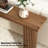 Gennari 55'' Fluted Wood Console Table with Semicircular Legs-1619552718