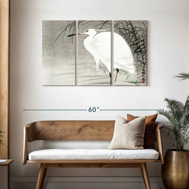 Brampt Little Egret, 28" H x 45" W