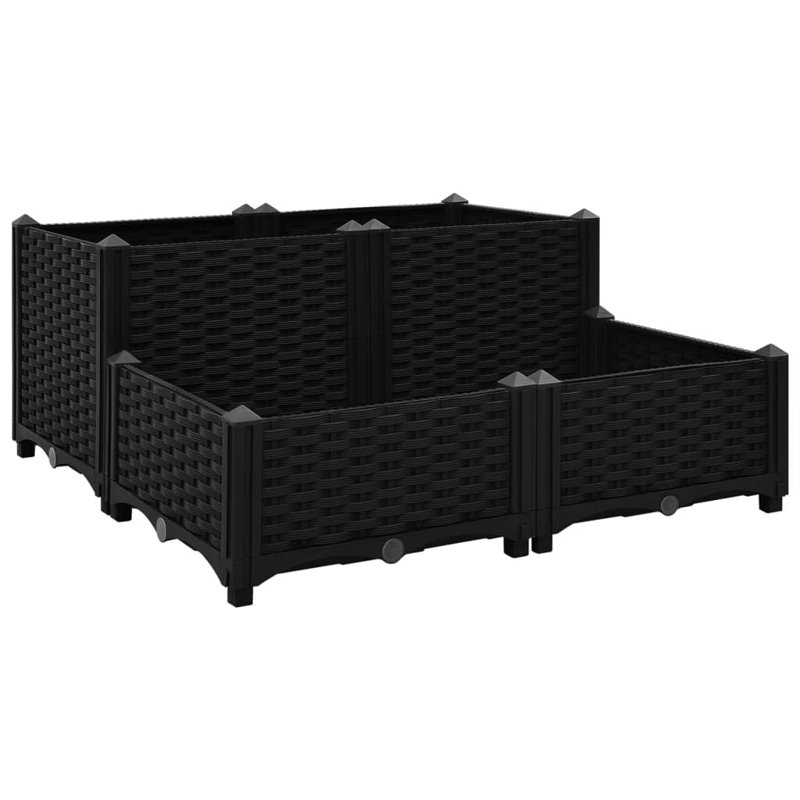 Rulo Raised Garden Bed, Black