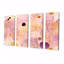 Summer Bliss Lilac Pink - Abstract Modern Waves Wall Art Set 4 Piece-732230449