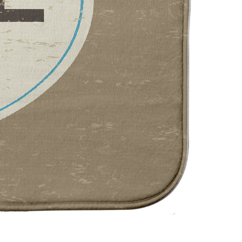 Lepore Non-Slip Bath Mat, 21" W x 34" L, Beige