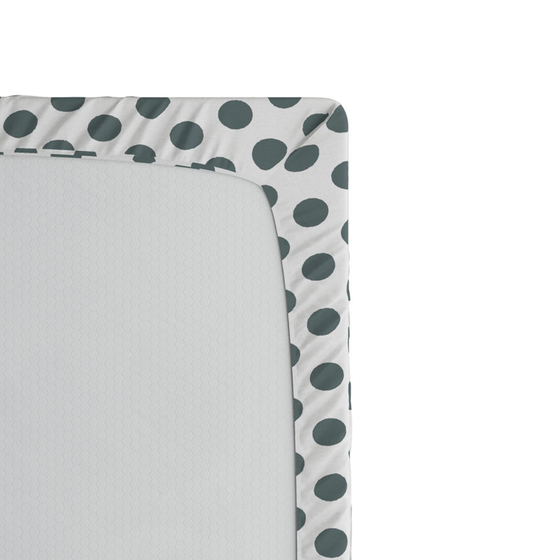 Microfiber Polka Dots Fitted Sheet, Full Fitted Sheet, Multicolor Polka Dots