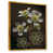 Toile avec cadre flottant or