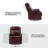 Elimelec Genuine Leather Manual Swivel Recliner-1900425792