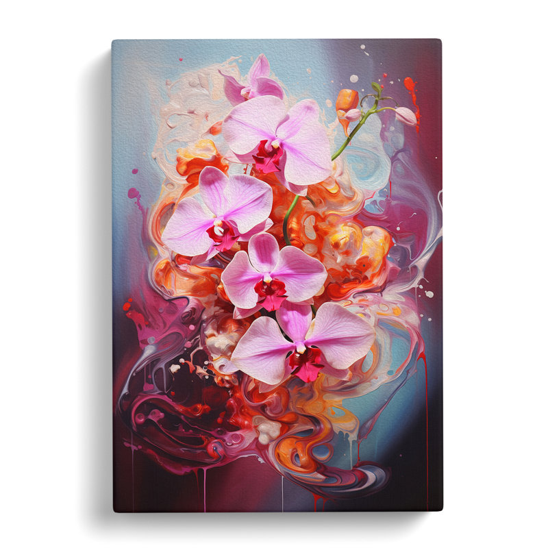 Orchid Flower Action - Print, 76cm H x 50cm W x 3cm D