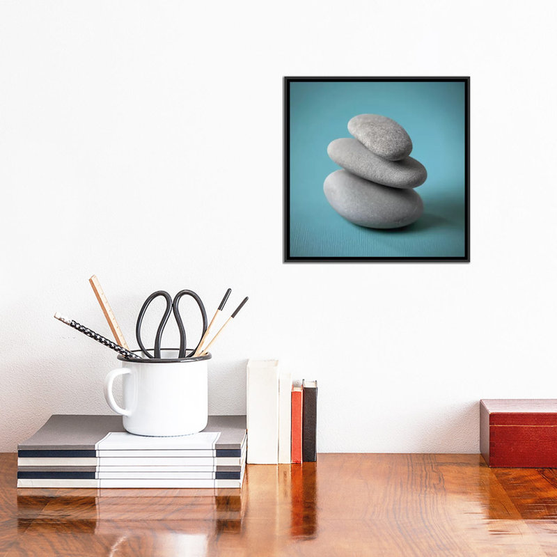 « i », reproduction de photo sur toile Rock Art, H 12 po x l 12 po x P 1,5 po, Toile avec cadre noir
