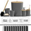Complete 20 Piece Bathroom Accessory Set with Shower Curtain, Liner, and Hooks-95756602