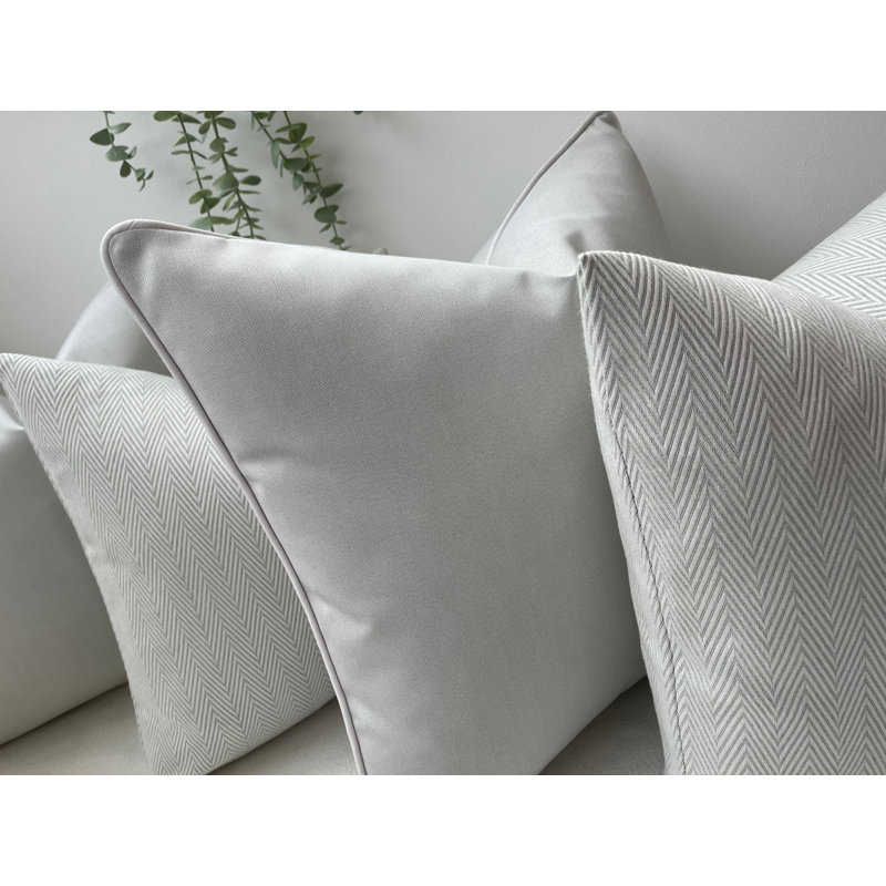 Abstract Grey Square Cushion Cover