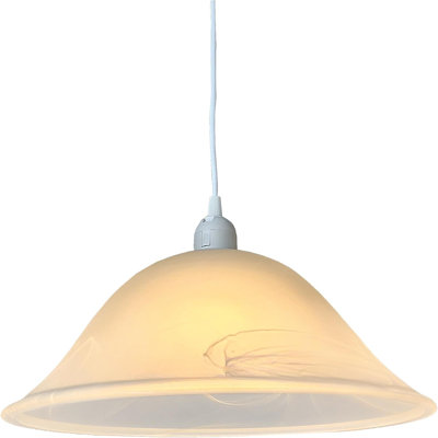 White Glass Bell Shade
