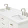 Grevera 67'' Double Bathroom Vanity with White Quartz Top