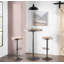 Table de bar / dinette réglable en brun antique