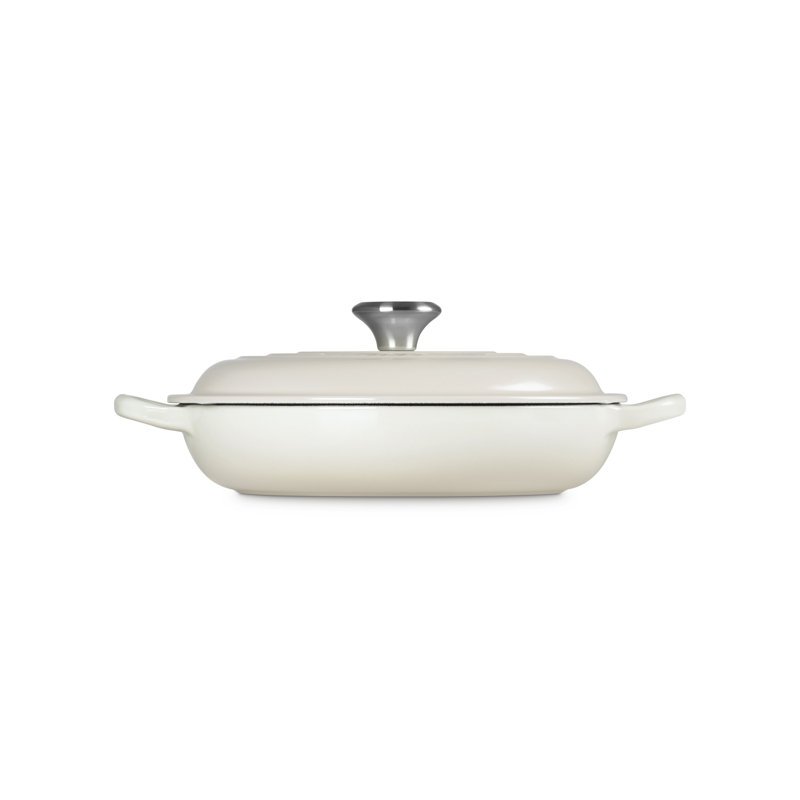 Le Creuset Signature Shallow Casserole 22cm, Meringue