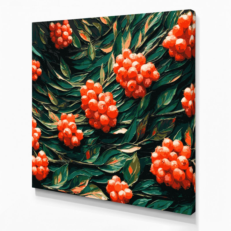 «Fruit Buffalo Berry», art mural sur toile, H 12 po x l 12 po