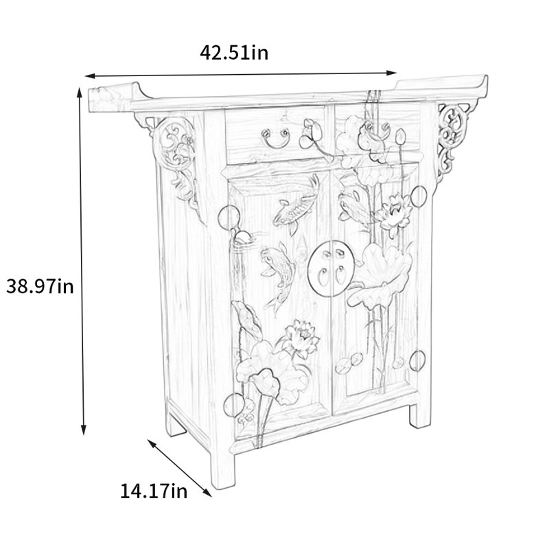 8 Pair Solid Wood Shoe Storage Cabinet